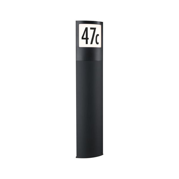 Paulmann 945.14 LED Pollerleuchte Padea Dämmerungssensor Bewegungsmelder seewasserresistent IP44 847 mm 3000K 8,5W 700lm 230V Anthrazit Kunststoff