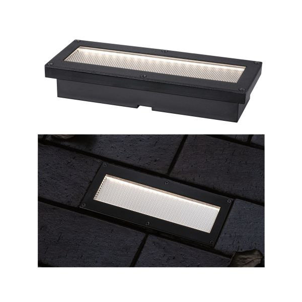 Paulmann 945.76 Solar LED Bodeneinbauleuchte Domenic IP67 3000K 6lm Schwarz