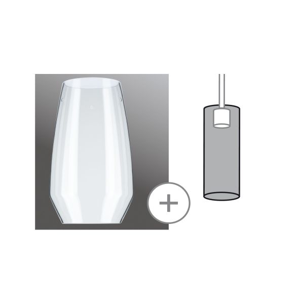 Paulmann 953.51 URail Schirm Vento 2Easy 170mm Klar