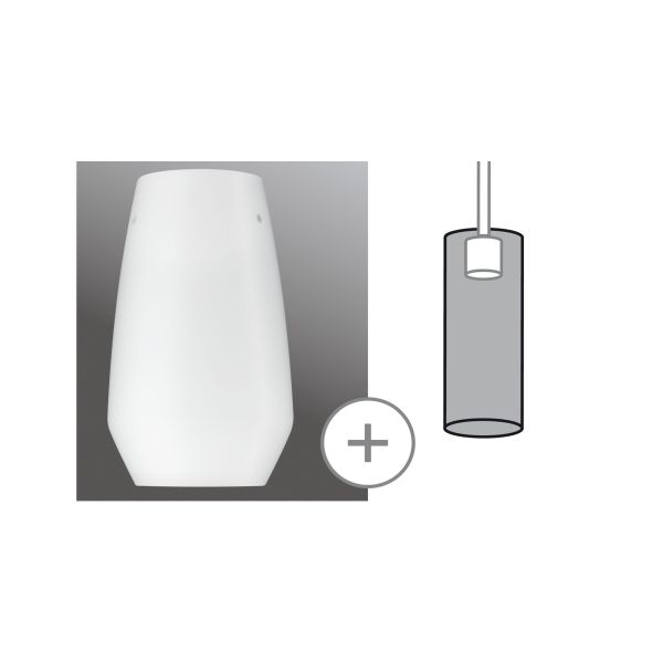 Paulmann 953.54 URail Schirm Vento 2Easy 170mm Opal