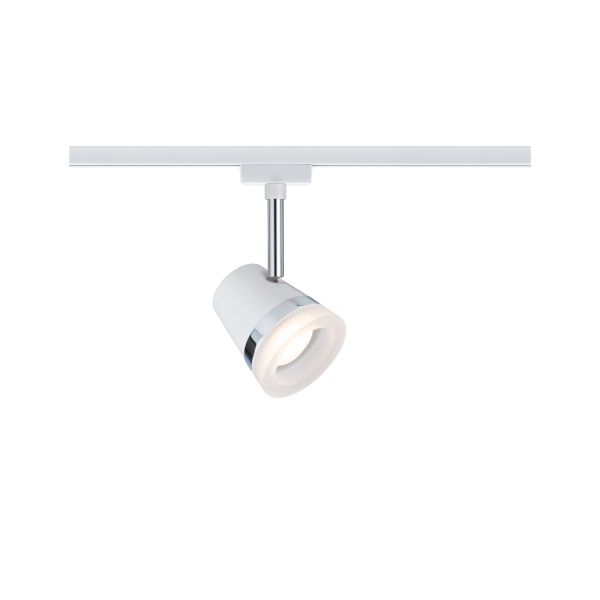 Paulmann 953.62 URail Schienenspot Cone Einzelspot GU10 max. 10W dimmbar 230V Weiß#Chrom