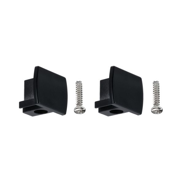 Paulmann 969.61 URail Verbinder 2er-Pack Endkappe 2er Pack 13x21mm Schwarz matt
