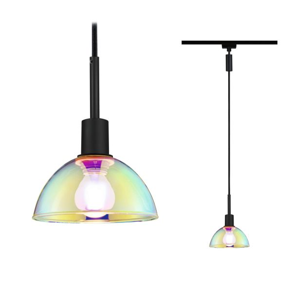 Paulmann 969.76 URail Pendel Sarrasani E14 max. 20W dimmbar 230V Schwarz matt#Dichroic