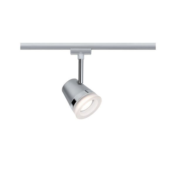 Paulmann 976.13 URail Schienenspot Cone Einzelspot GU10 max. 10W dimmbar 230V Chrom matt#Chrom