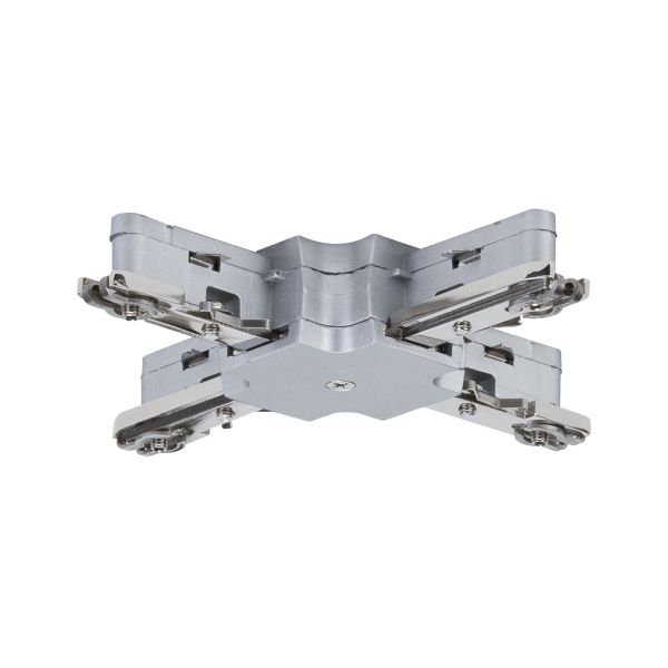 Paulmann 976.57 URail Verbinder X-Stück 104x104mm max. 1000W Chrom matt