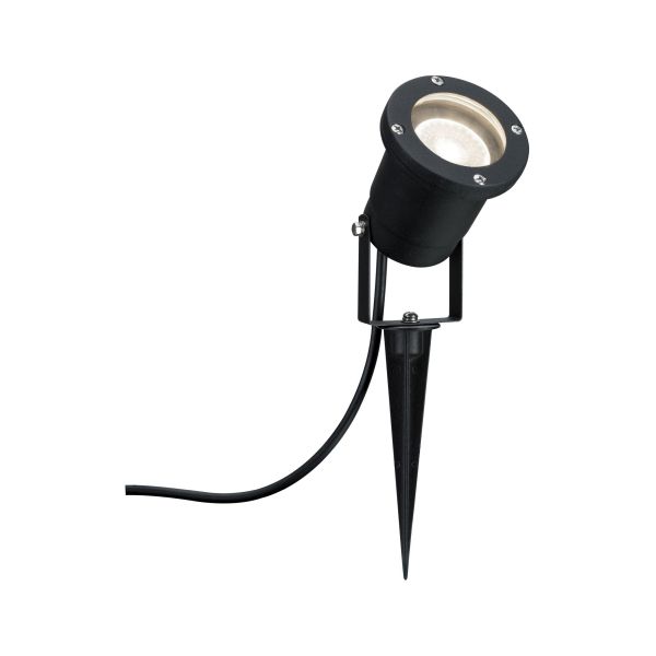 Paulmann 988.96 LED Gartenstrahler IP65 rund 92mm 3000K 3,5W 230lm 230V Schwarz Aluminium