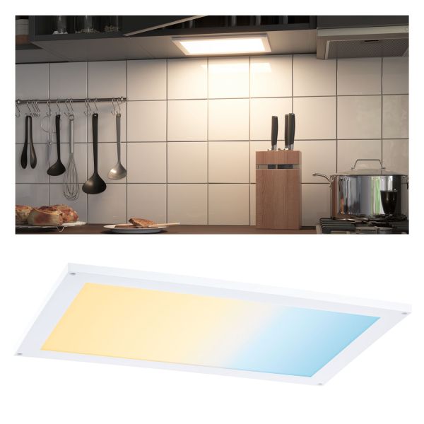 Paulmann 999.51 Clever Connect LED Panel Flad Tunable White 6W Weiß matt