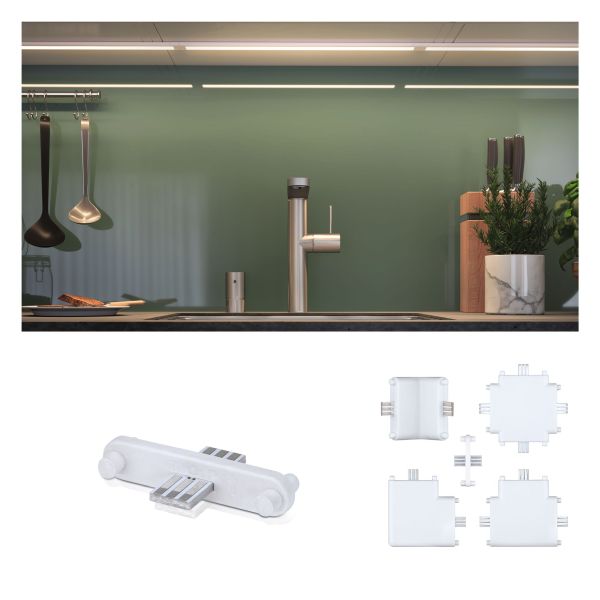 Paulmann 999.92 Clever Connect Verbinder Border Linien-Verbinder 37x20mm Weiß matt