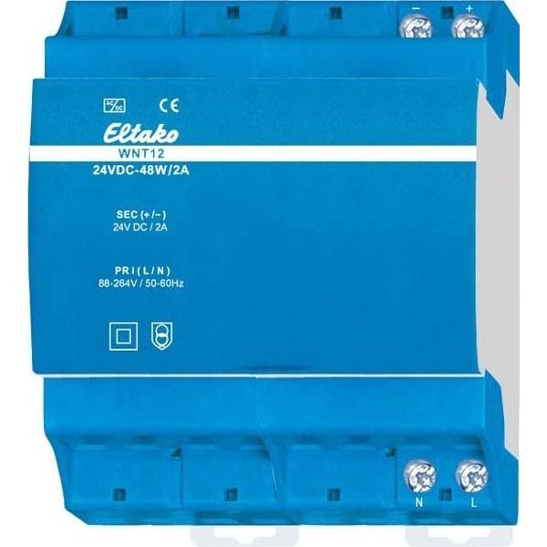 Eltako WNT12-24VDC-48W/2A Weitbereichs-Schaltnetzteil 24V DC-48W/2A 20000065