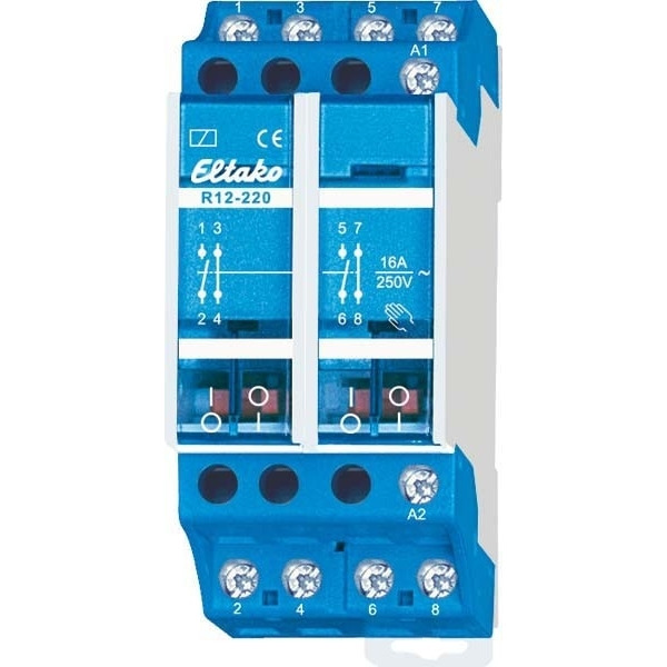 Eltako R12-220-230V Schaltrelais 2S 2Ö 16A 230V 22220030