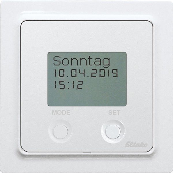 Eltako FSU55ED/230V-wg Funksensor Schaltuhr reinweiß glänzend 30055809