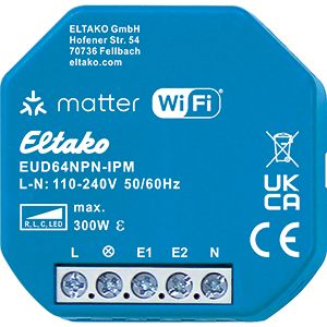 Eltako 30064017 EUD64NPN-IPM Universal-Dimmaktor