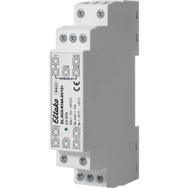 Eltako DL-3CH-R16A-DC12+ 3-Kanal DALI-LED-Dimmer 16A für Hutschiene 33000024