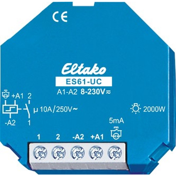 Eltako ES61-UC Stromstoßschalter 8-230VUC 1S 10A 61100501