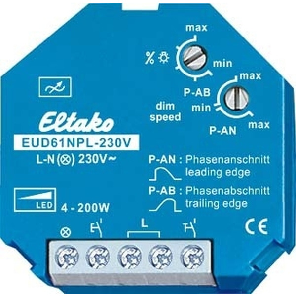 Eltako EUD61NPL-230V Universal-Dimmschalter Mindestlast nur 4W 61100832