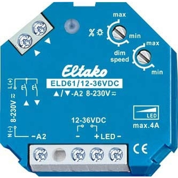 Eltako ELD61/12-36V DC LED-Dimmschalter 12-36V DC 61100865