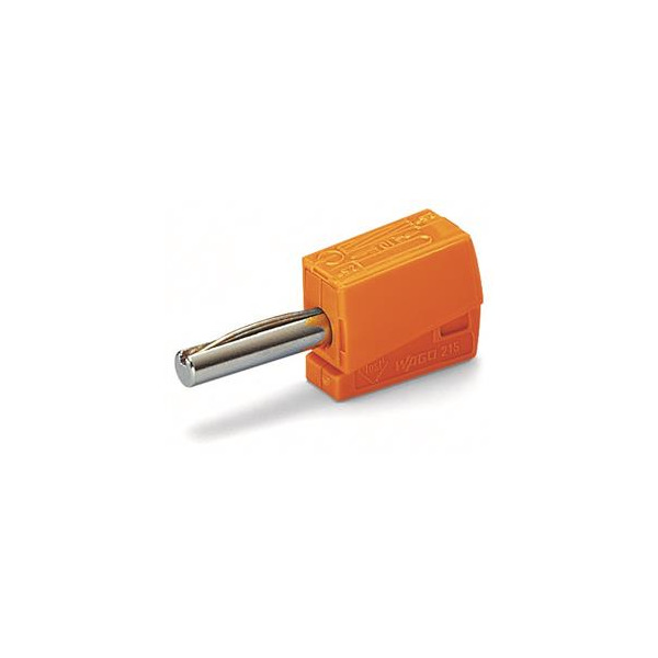 Wago 215-211 Bananenstecker für Buchsendurchmesser 4mm orange