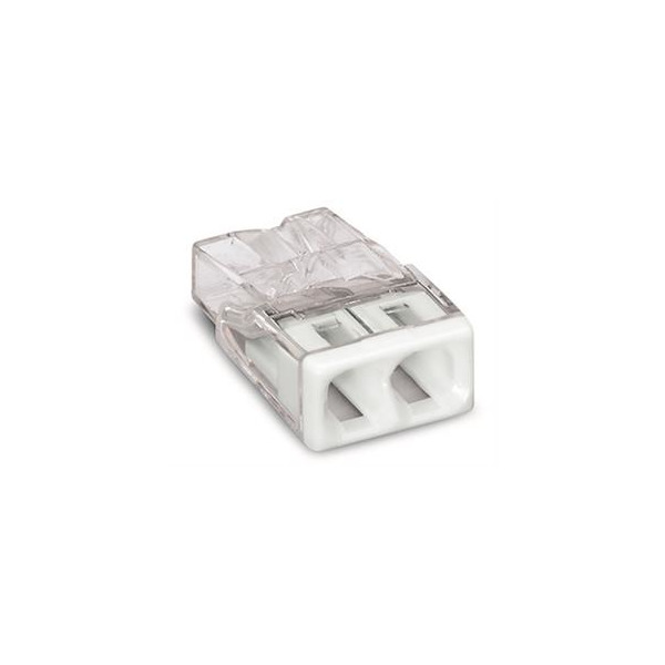 Wago 2273-202 COMPACT-Verbindungsdosenklemme für eindrähtige Leiter max. 2,5mm² transparent 100 Stück