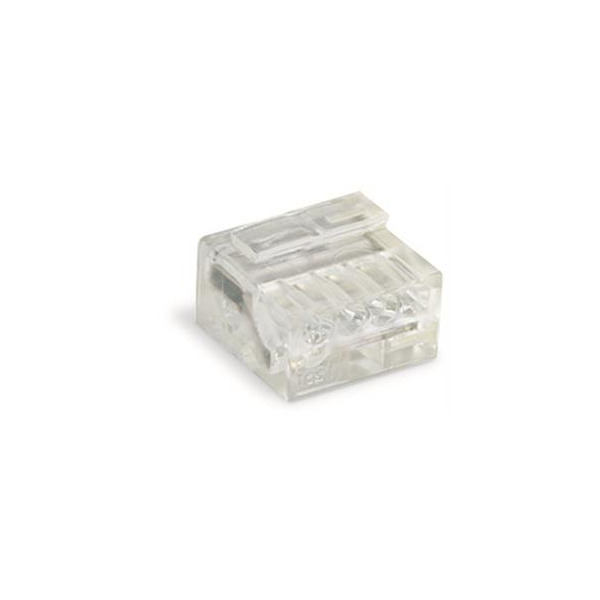 Wago 243-144 MICRO-Verbindungsdosenklemme für eindrähtige Leiter - 0,8mm transparent 100 Stück
