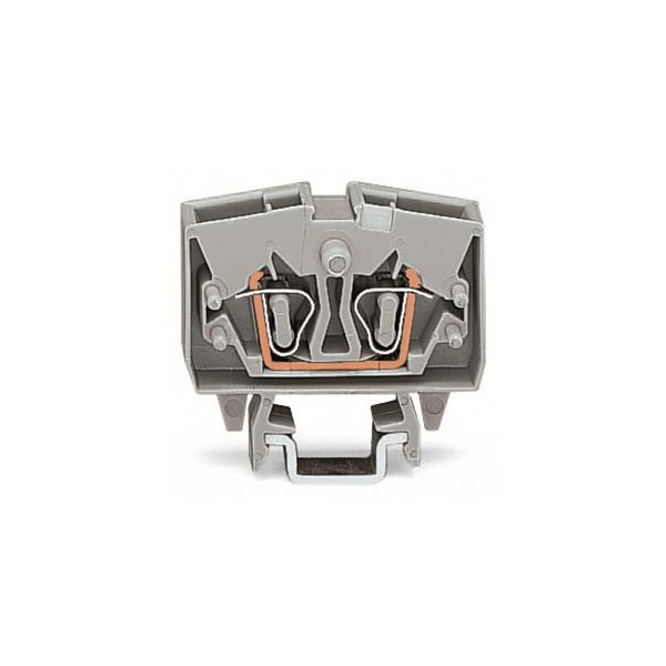 Wago 264-701 2-Leiter-Mini-Durchgangsklemme 2,5mm² mit Prüfmöglichkeit grau