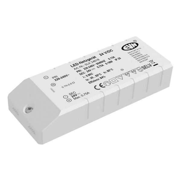 EVN SLK24018 LED-Netzgerät 24VDC 1-18 Watt