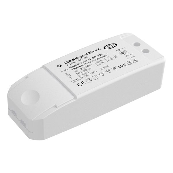 EVN P-LED Netzgerät IP20 350mA 13-25W dimmbar