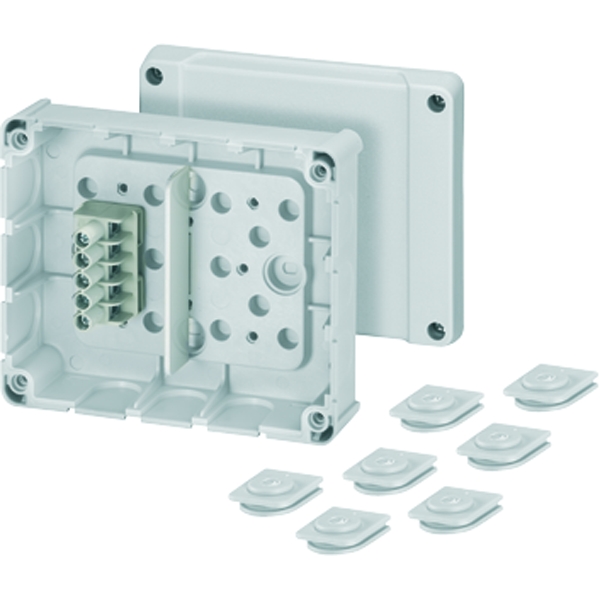 Hensel DP 9221 Kabelabzweigkasten 1,5-2,5 qmm 4 qmm 1phasig, 5pol. Klemme