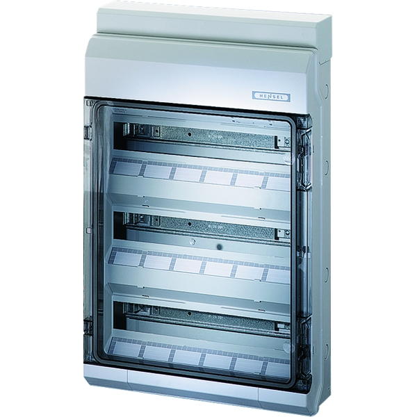 Hensel KV 9354 M KV 90-Automatengehäuse 54 Teilungseinheiten, IP 65 metr. Vorpr.
