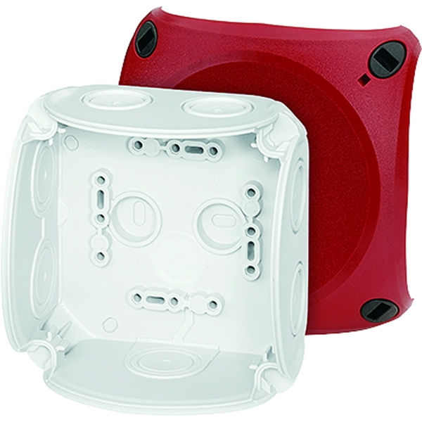 Hensel DK 0400 R Kabelabzweigkasten bis 4 qmm ohne Klemme, mit rotem Deckel