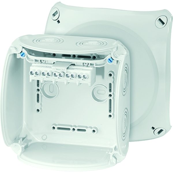 Hensel KF 0604 G Kabelabzweigkasten 1,5-4 qmm 3phasig, 6 qmm 1phasig, 5pol. Klemme