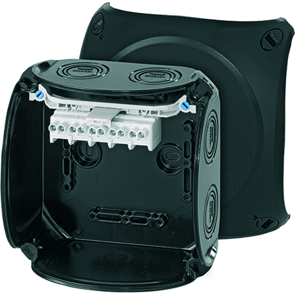 Hensel KF 0604 B Kabelabzweigkasten 1,5-4 qmm 6 qmm 1phasig, 5polig, schwarz