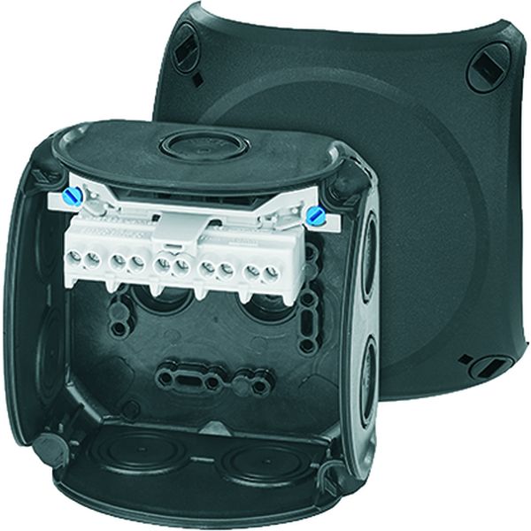 Hensel DK 0404 B Kabelabzweigkasten 1,5-4 qmm 3phasig, 6 qmm 1phasig, 5pol. Klemme