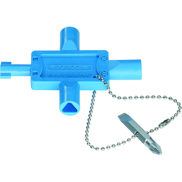 Hensel US 1 Multikey für Doppelbart, 3-Kant 8mm, 4-Kant 8mm und Schlitz