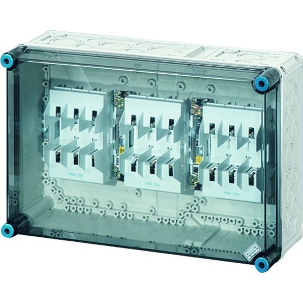 Hensel Mi 4350 Mi-NH-Sicherungsgehäuse 3xNH 00 , 3polig, 125 A + PE + N