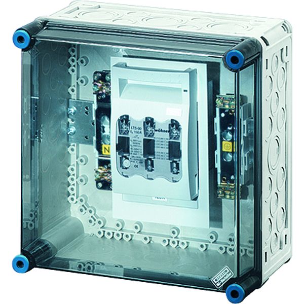 Hensel Mi 5250 Mi-NH-Sicherungslasttrennschaltergehäuse , 1xNH 00, 3polig 125 A+PE+N