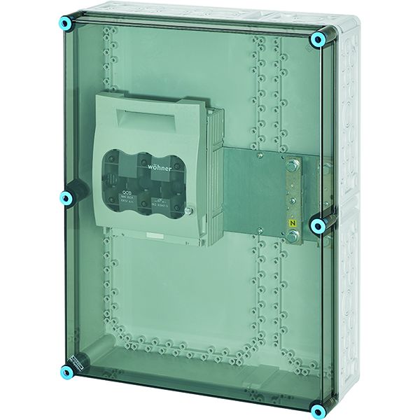 Hensel Mi 5651 Mi-NH-Sicherungslasttrennschaltergehäuse , 1xNH 1, 3polig 250 A+PE+N