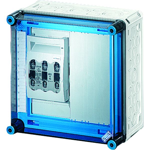 Hensel Mi 6228 Mi-NH-Sicherungslasttrennschaltergehäuse , 1x3xNH00,a. Sammels., 630A, 5polig