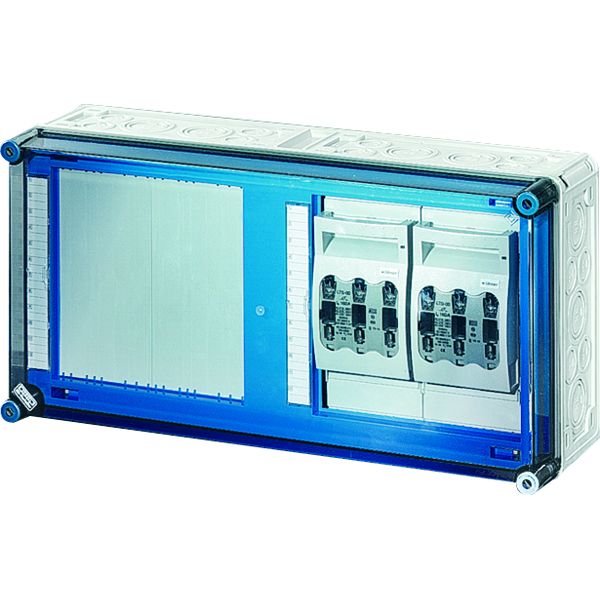 Hensel Mi 6428 Mi-NH-Sicherungslasttrennschaltergehäuse , 2x3xNH00,a. Sammels., 630A, 5polig