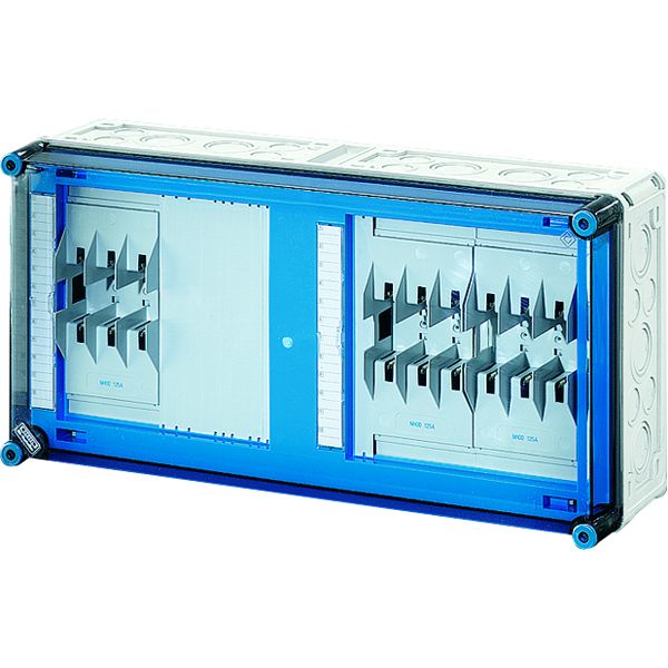 Hensel Mi 6432 Mi-NH-Sicherungsgehäuse 3xNH 00, 3polig, Sammelschiene 250 A, 5polig