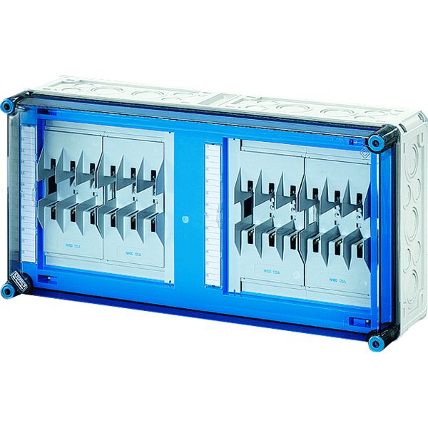 Hensel Mi 6462 Mi-NH-Sicherungsgehäuse 4xNH 00, 3polig, Sammelsch. 400 A, 5polig