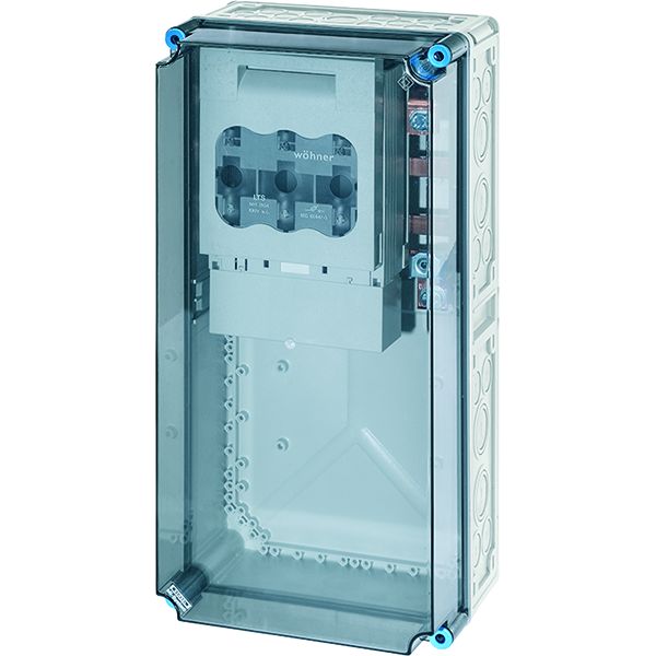 Hensel Mi 6478 Mi-NH-Sicherungslasttrennschaltergehäuse , 1xNH 1,a. Sammels., 400A, 5polig