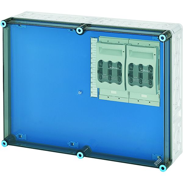 Hensel Mi 6626 Mi-NH-Sicherungslasttrennschaltergehäuse 2x3x NH00,a. Sammelschiene, 250A,5p.