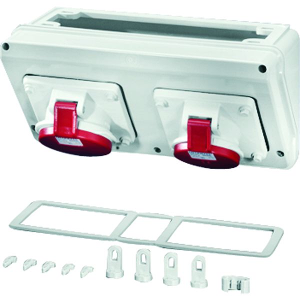 Hensel Mi CB 12 Mi Connection Box, CEE 16A, + CEE 32A, 5p., 400V, 6h