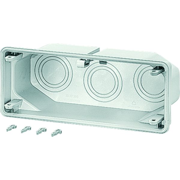 Hensel Mi FM 63 Anbauflansch, mit Kabelrangierraum 3x M40/50/63