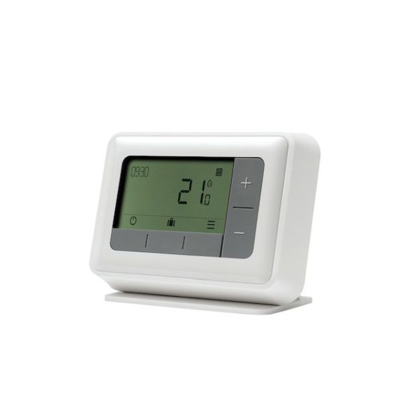 Resideo T4H110A1023 Raumthermostat T4 verdrahtet mit Umschaltkontakt weiß