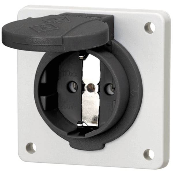 Mennekes 11012F Schuko schwarz IP54 SW 16A 2p+E 230V