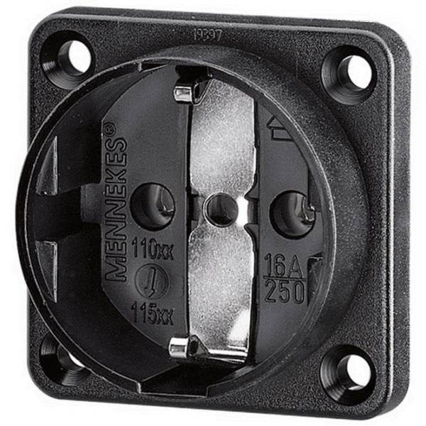 Mennekes 11512 Anbaudose Schuko 16A 2p+E 230V IP20 SW