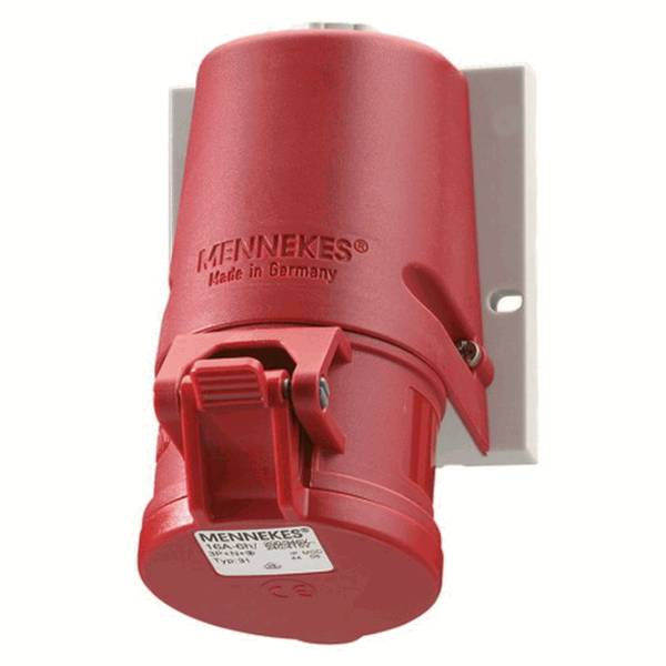 Mennekes 1343 Wanddose TwinCONTACT 16A 4p 6h 400V IP44