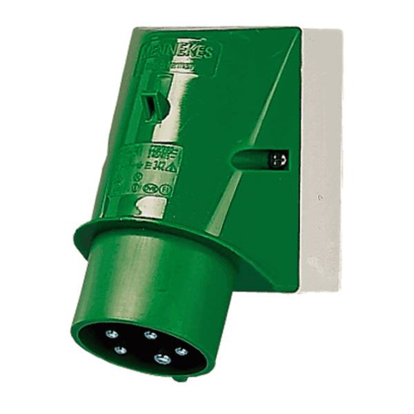 Mennekes 2400 Wandstecker 16A 5p 2h größer 50V größer 300-500Hz IP44