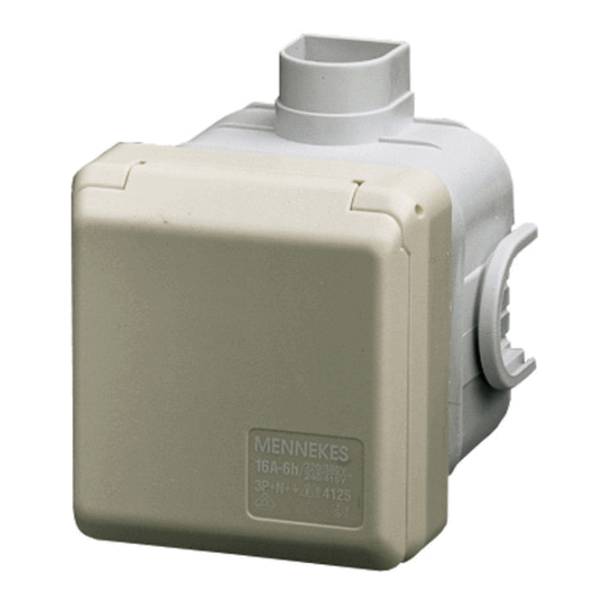 Mennekes 4122 Cepex-UP-Dose 16A 3p 6h 230V IP44